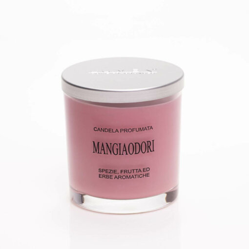Candela vegetale Mangiaodori - coperchio alluminio - 150 ml - Lumen