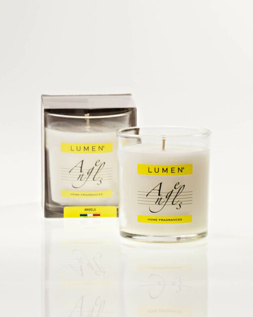 Candela vegetale in bicchiere The7Notes -Angels- Lumen