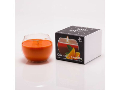 Candela vegetale in bicchiere - COCKTAIL CANDLE SPRITZ - Lumen