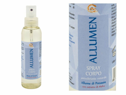 Allume di potassio spray corpo BIO - ALLUMEN - con estratto di malva - 125 ml - Carone