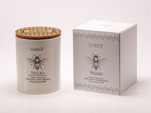Candela con Cera Api Natura Amica Tiglio - 200 ml - Lumen