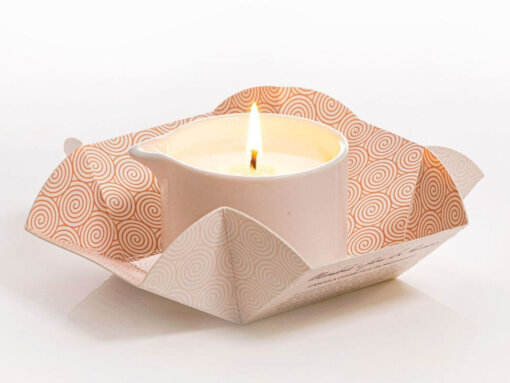 Candela da massaggio Tribe "E" Vivalu - Mandorle Fiori d'Arancio - 100 ml - Lumen - Image 2