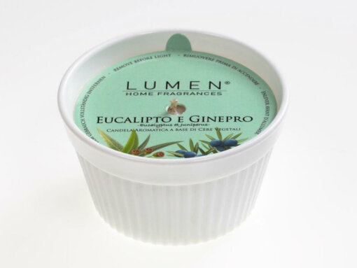 Candela vegetale Soufflè Luminoso Eucalipto e Ginepro - 100 ml - Lumen