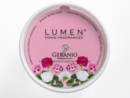 Candela vegetale Soufflè Luminoso Geranio - 100 ml - Lumen - Image 3
