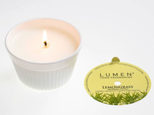 Candela vegetale Soufflè Luminoso Lemongrass - 100 ml - Lumen - Image 2