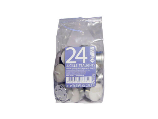 Candele Lucille Tealights - 24 pezzi - Lumen