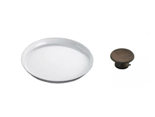 Coperchio/piatto/piastra - d25 h2 cm - KnIndustrie