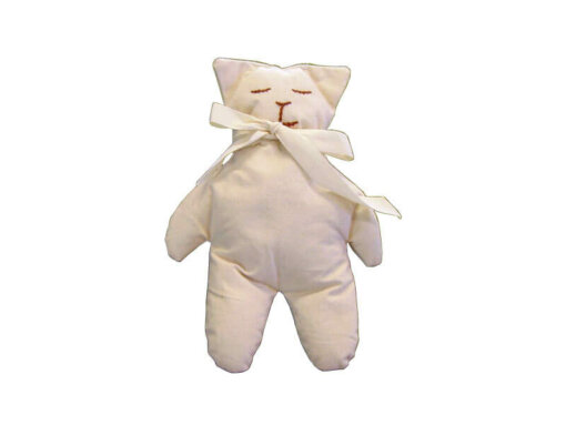 Cuscino Orsetto con noccioli di ciliegio - 21x15 cm