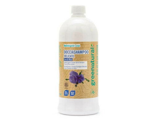 Docciashampoo Lino & Riso - ecobio - 1 l - greenatural