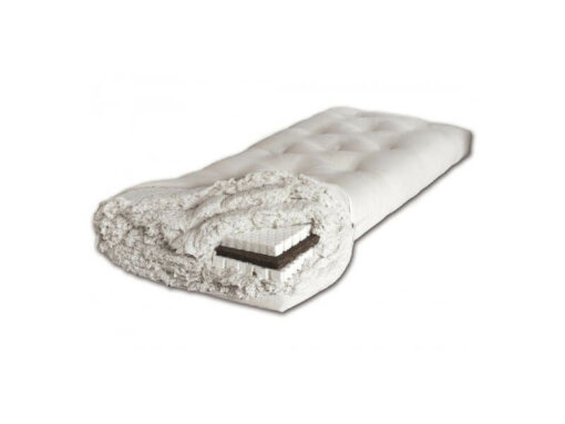 Futon puro cotone, doppio lattice e cocco - h17 cm