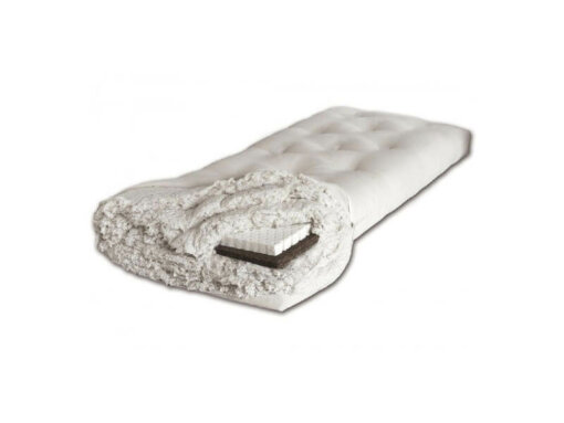 Futon puro cotone, lattice e cocco - h14/15 cm