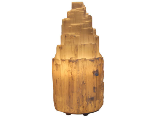Lampada in Selenite - d10 h21 cm - 2,1 kg
