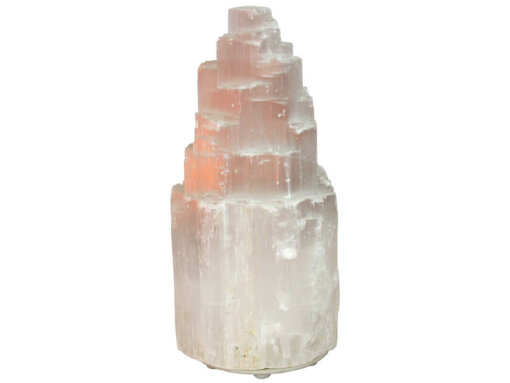 Lampada in Selenite - d10 h21 cm - 2,1 kg - Image 2