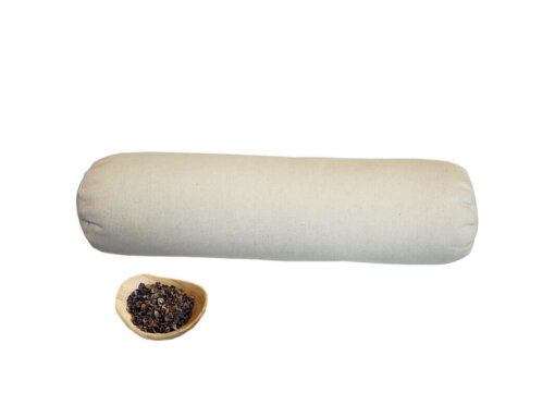 Neckroll in pula di grano saraceno - d10 l40 cm