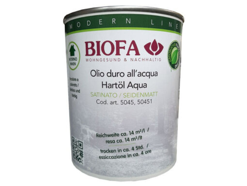 Olio duro all'acqua - codice 5045 - 1 l - BIOFA