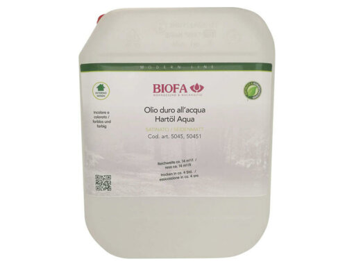 Olio duro all'acqua - codice 5045 - 2,5 l - BIOFA