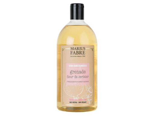 Sapone liquido di Marsiglia per il corpo - Melograno e fiori di ciliegio - 1 l - Marius Fabre