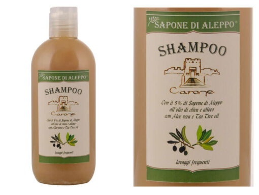 Shampoo SAPONE DI ALEPPO lavaggi frequenti - 250 ml - Carone